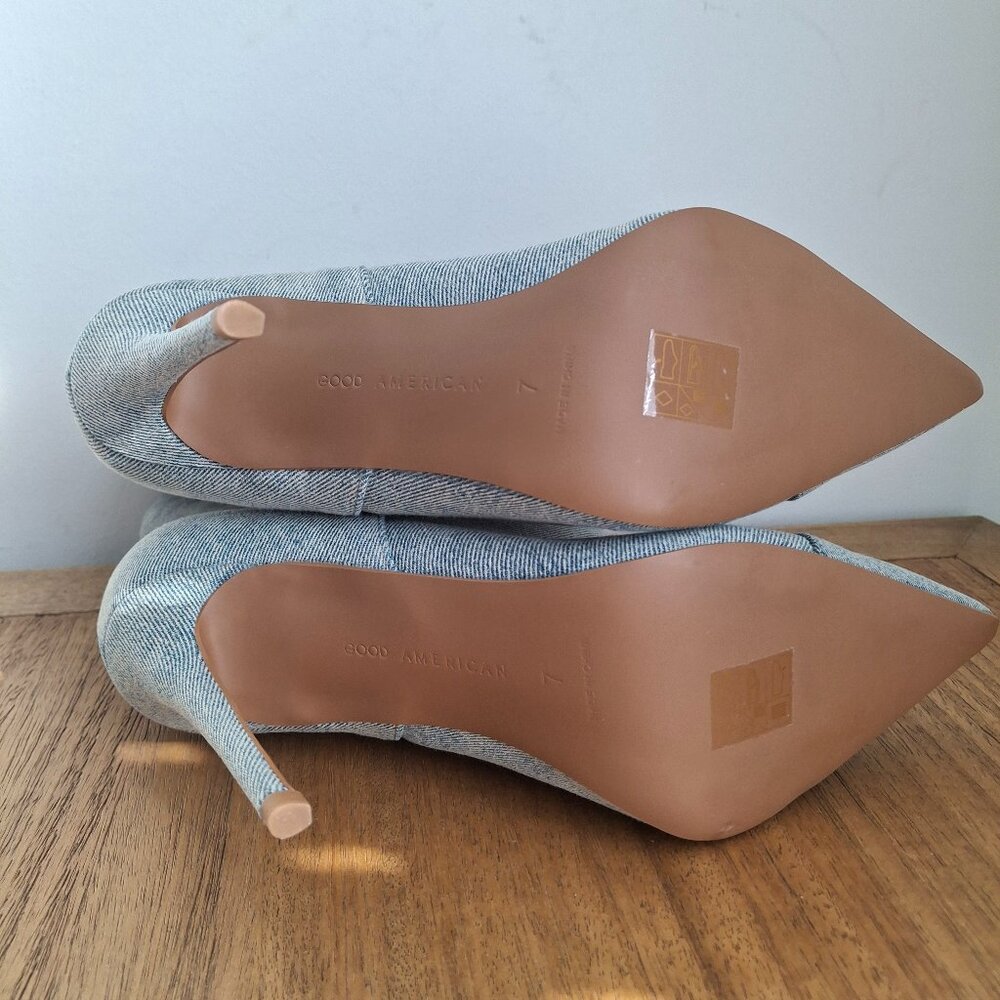 (New)‎ Good American – Slouchy Ankle Boots (Indigo) – Women's 7 - Picture 7 of 7